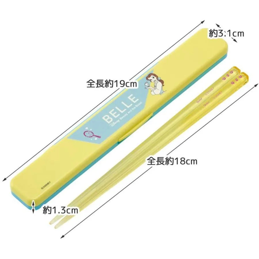 Skater Antibacterial Sliding Chopsticks Belle Princess