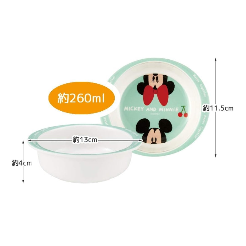 Skater M340 Melamine Bowl Disney Mickey & Minnie 260ml
