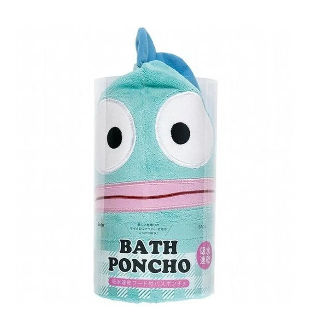 Skater Quick Drying Bath Towel with Cap Hangyodon
