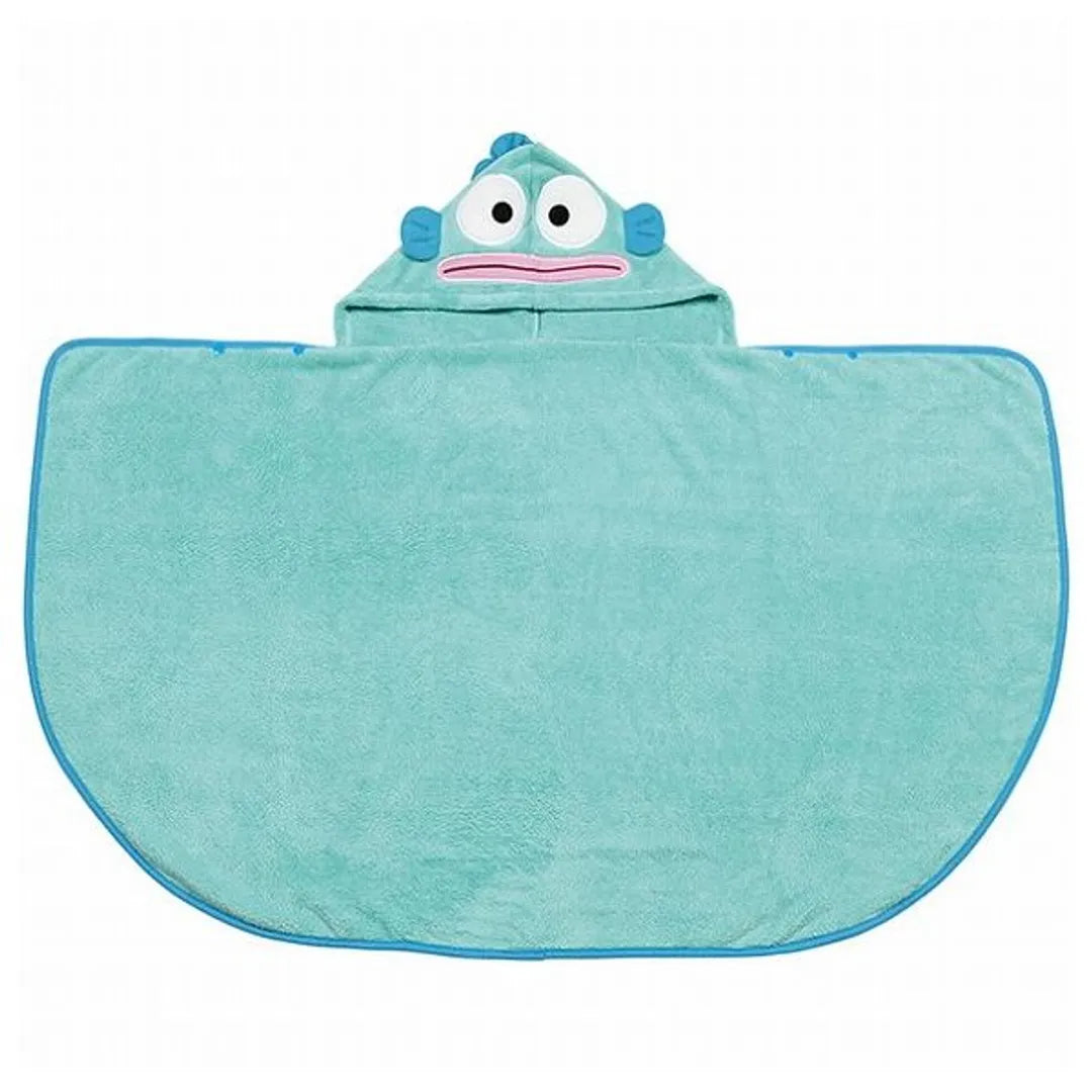 Skater Quick Drying Bath Towel with Cap Hangyodon