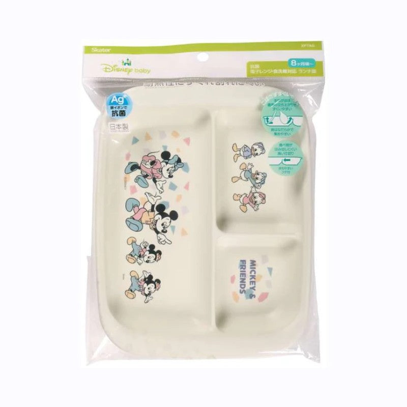 Skater Kids Divided Plate Mickey& Friends 470ml
