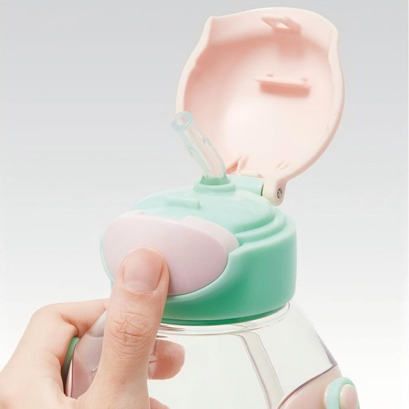 Skater One-Touch Straw Water Bottle Disney Princess