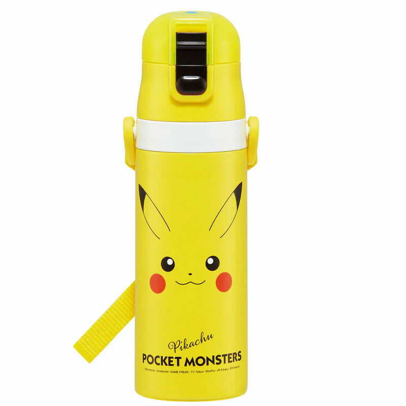 Skater Stainless Steel Flask Water Bottle Pikachu 470ml