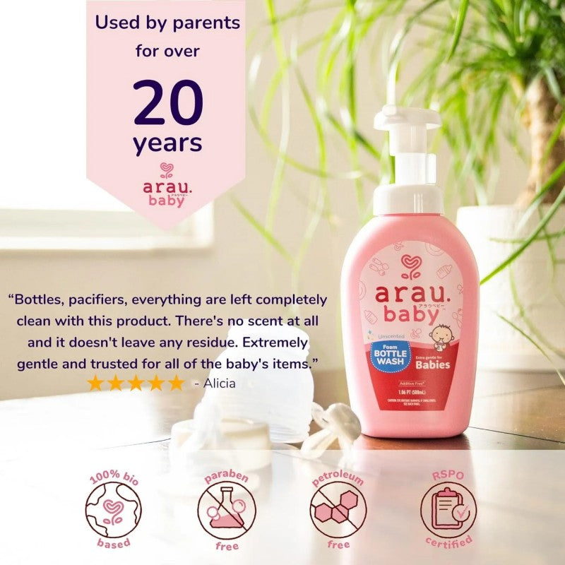 Arau Baby Bottle & Dish Wash 500ml