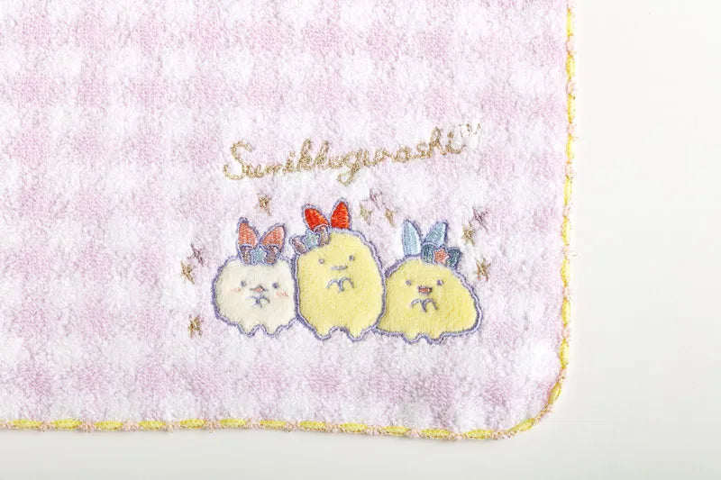 San-X Embroidered Mini Towel Sumikko Gurashi Dreaming Idol Ebiten Ebifurai No Shippo Fried Shrimp Tail