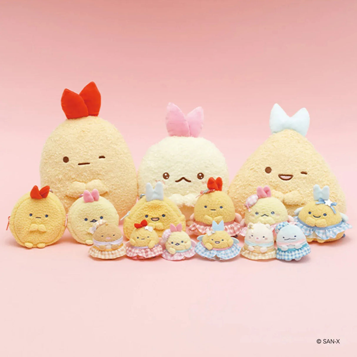 San-X Sumikko Gurashi Dreaming Tails Theme Plush Mini Pouch Fried Shrimp Tail