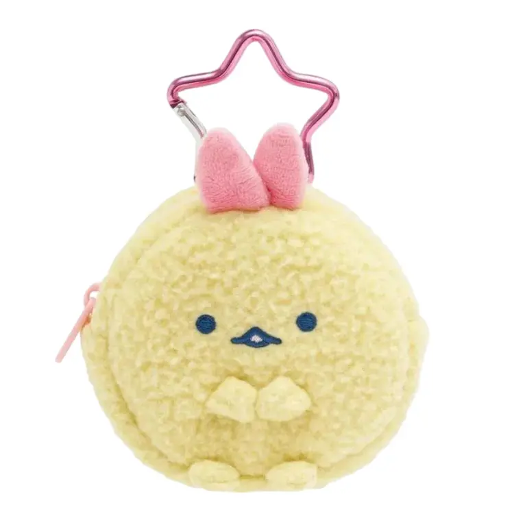 San-X Mini Plush Pouch with Carabiner Sumikko Gurashi Dreaming Idol Ebiten No Shippo
