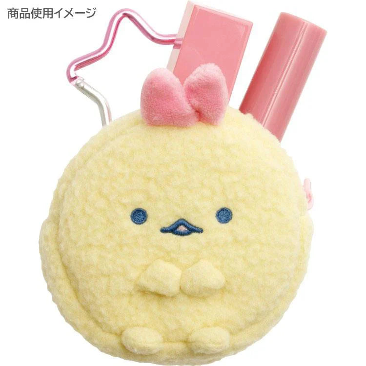 San-X Mini Plush Pouch with Carabiner Sumikko Gurashi Dreaming Idol Ebiten No Shippo