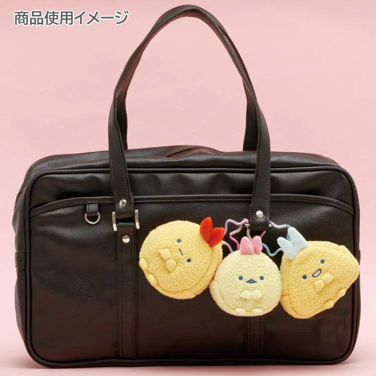 San-X Mini Plush Pouch with Carabiner Sumikko Gurashi Dreaming Idol Ebiten No Shippo