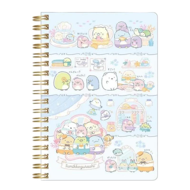 San-X B6 Notebook Sumikko Gurashi Penguin Lagoon Blue