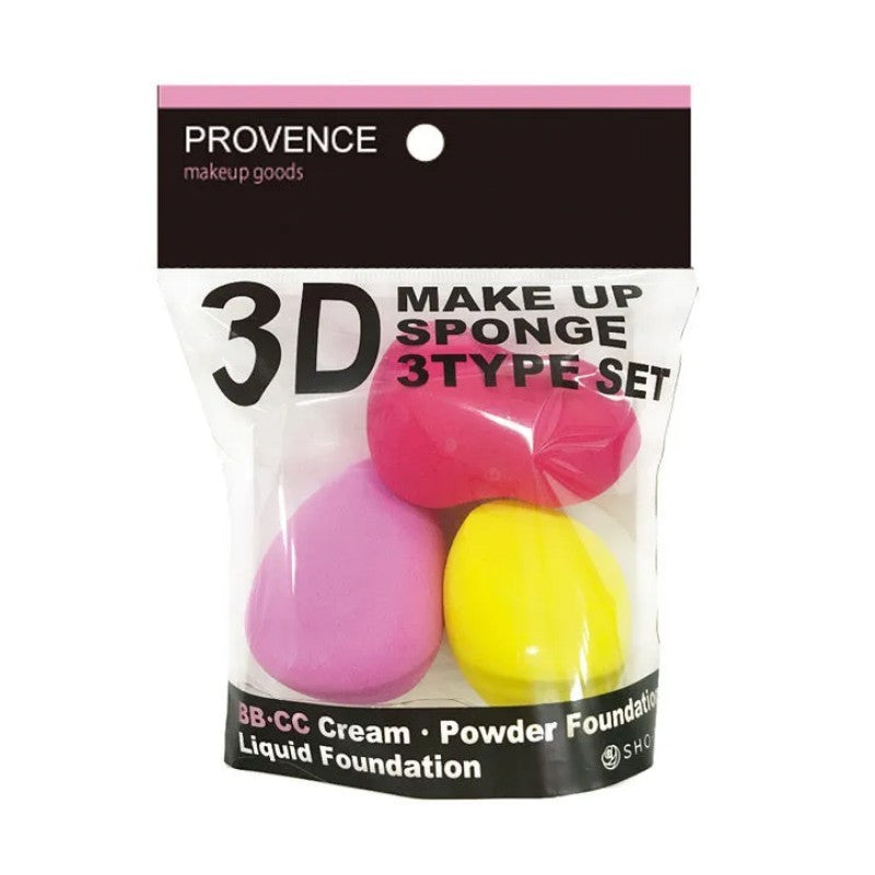 Provence 3D Make Up Sponge 3pcs
