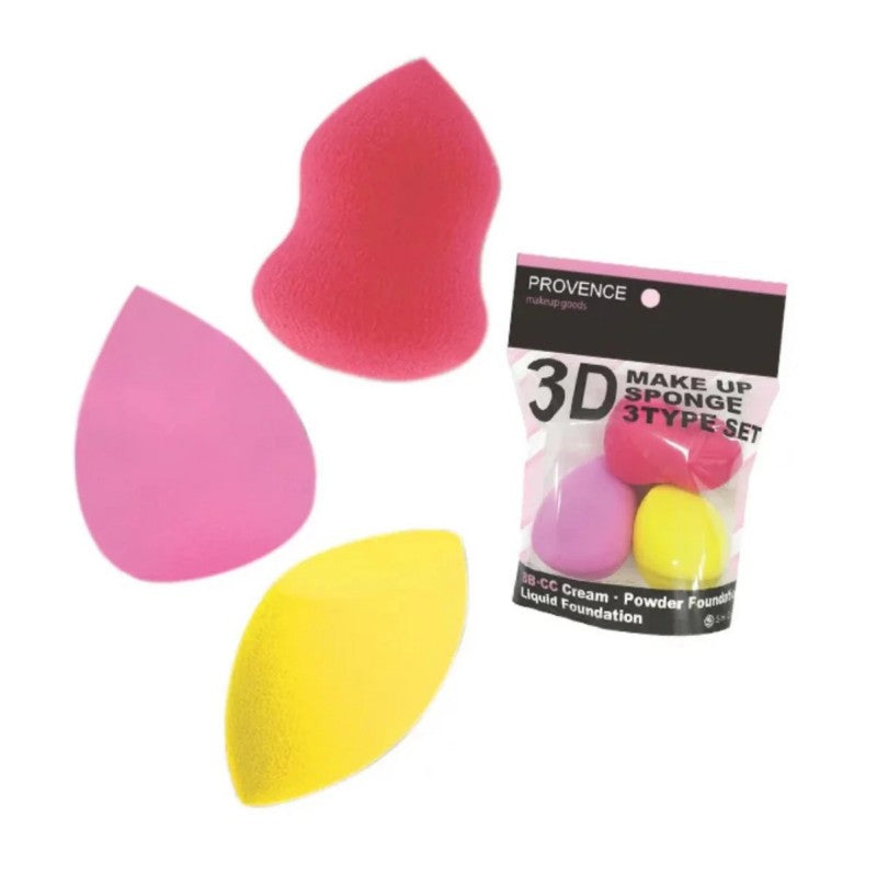 Provence 3D Make Up Sponge 3pcs