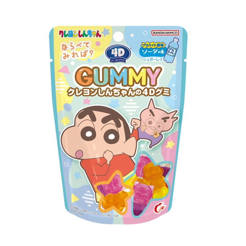 Heart 4D Gummy Crayon Shinchan Soda Flavor 60g