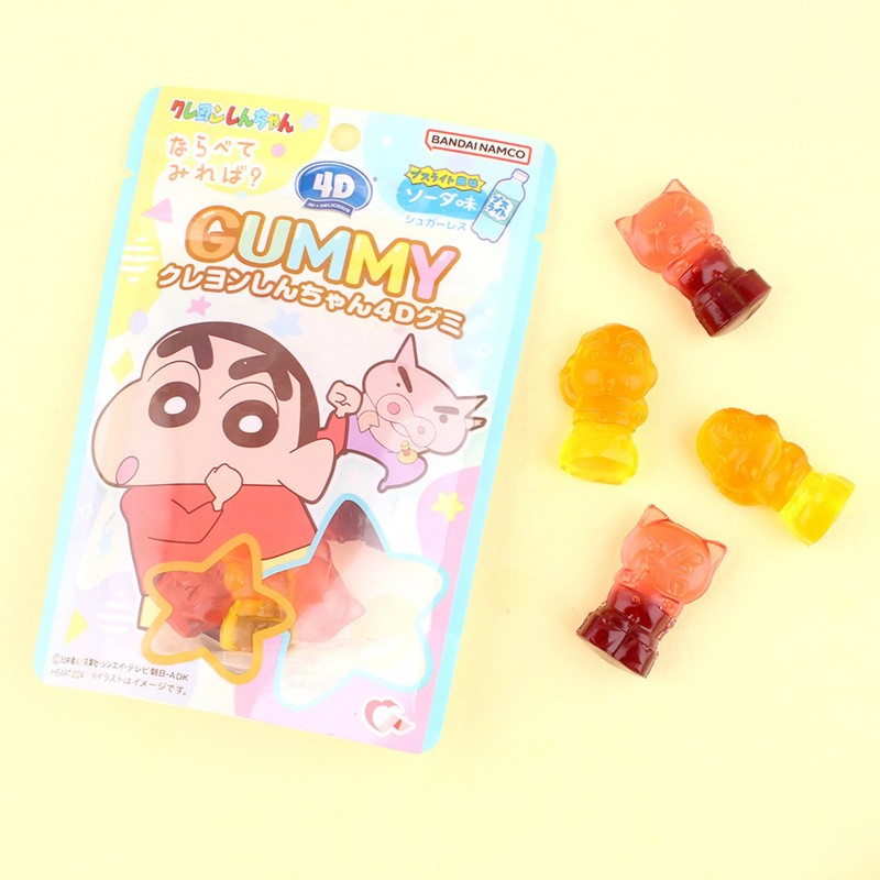 Heart 4D Gummy Crayon Shinchan Soda Flavor 60g