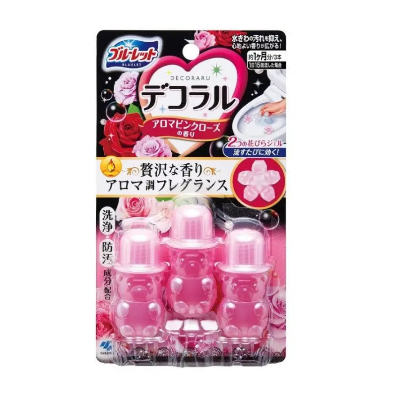 Kobayashi Bluelet Decoraru Toilet Cleaning Gel Aroma Pink Rose 49g