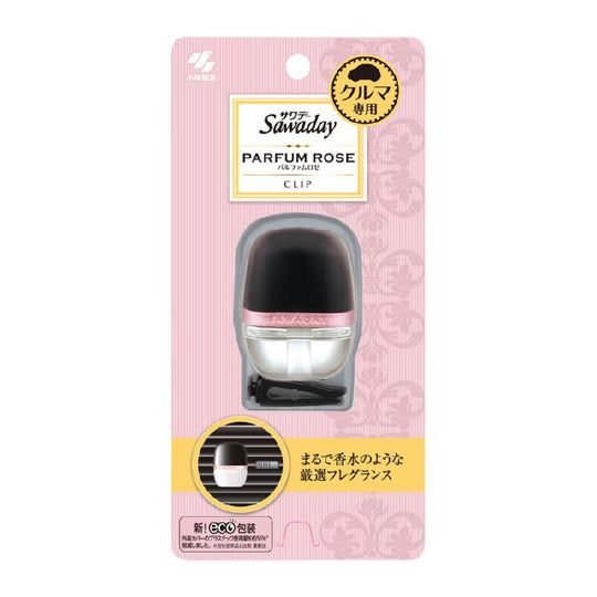 Kobayashi Pharmaceutical Sawaday Botanical Car Air Freshener #Parfum Rose 6ml