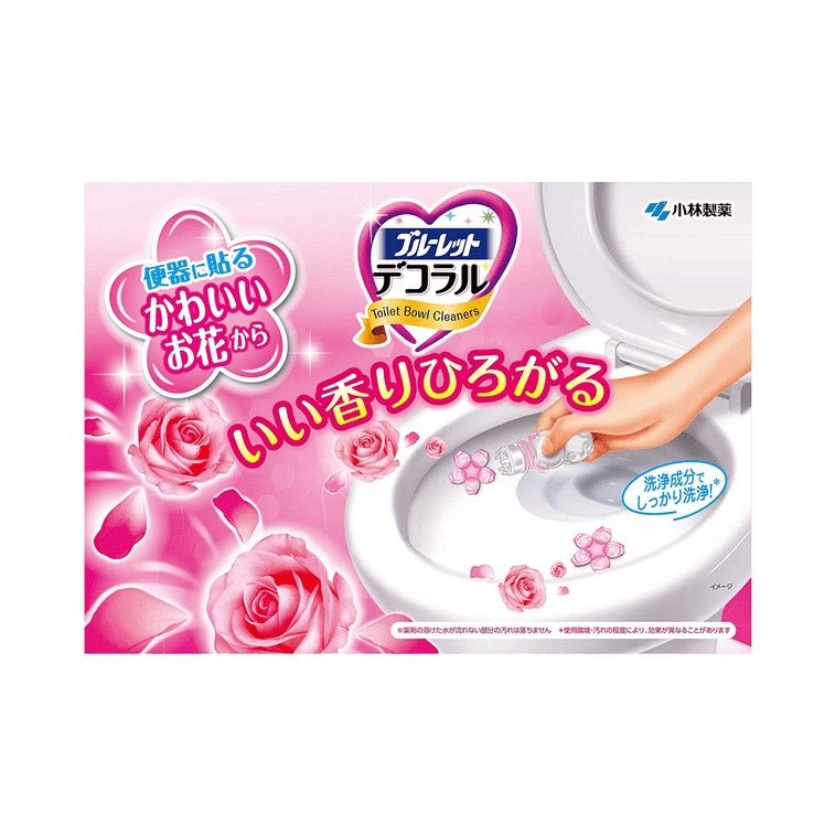 Kobayashi Petal-Shaped Toilet Cleaning Gel Pink Peach