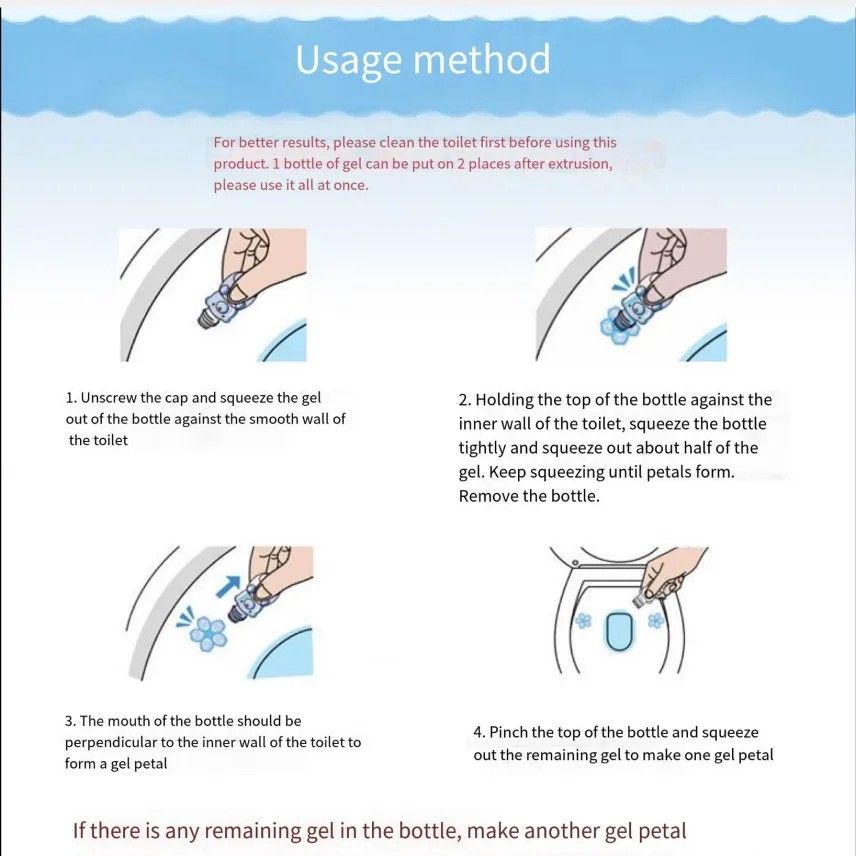 Kobayashi Petal-Shaped Toilet Cleaning Gel Pink Peach