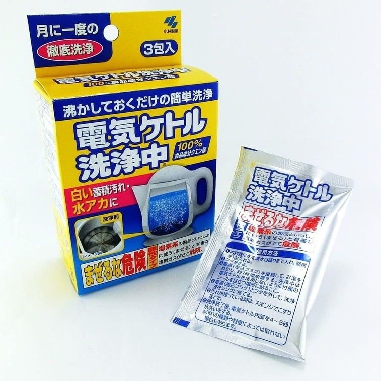 Kobayashi Pharmaceutical Electric Kettle Cleaning 3pcs