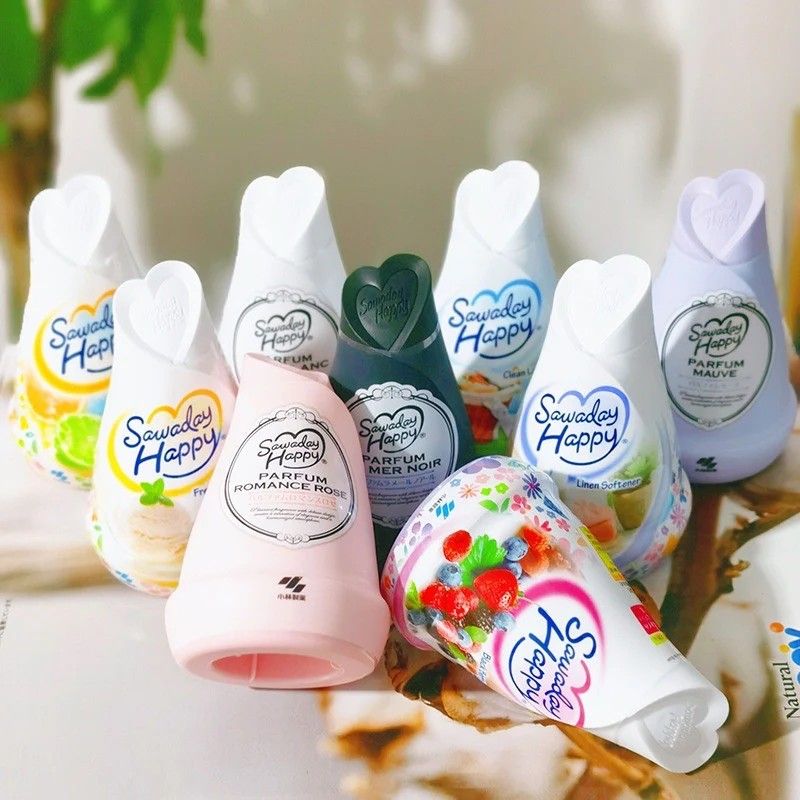 Kobayashi Sawaday Happy Air Freshener Clean Laundry Scent 120g