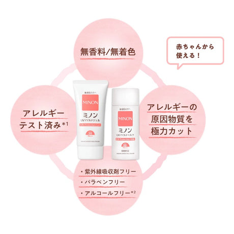 Minon UV Mild Gel Sunscreen SPF38 70g