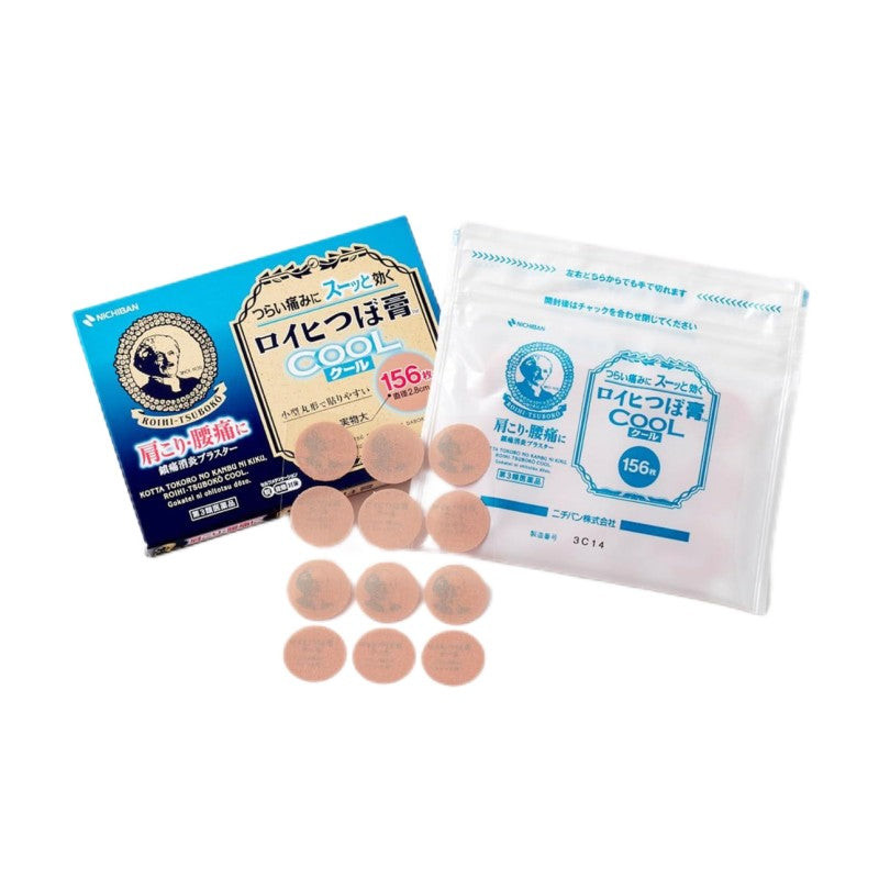 Nichiban Roihi-Tsuboko Muscle Pain Relief Patch Cool 156pcs
