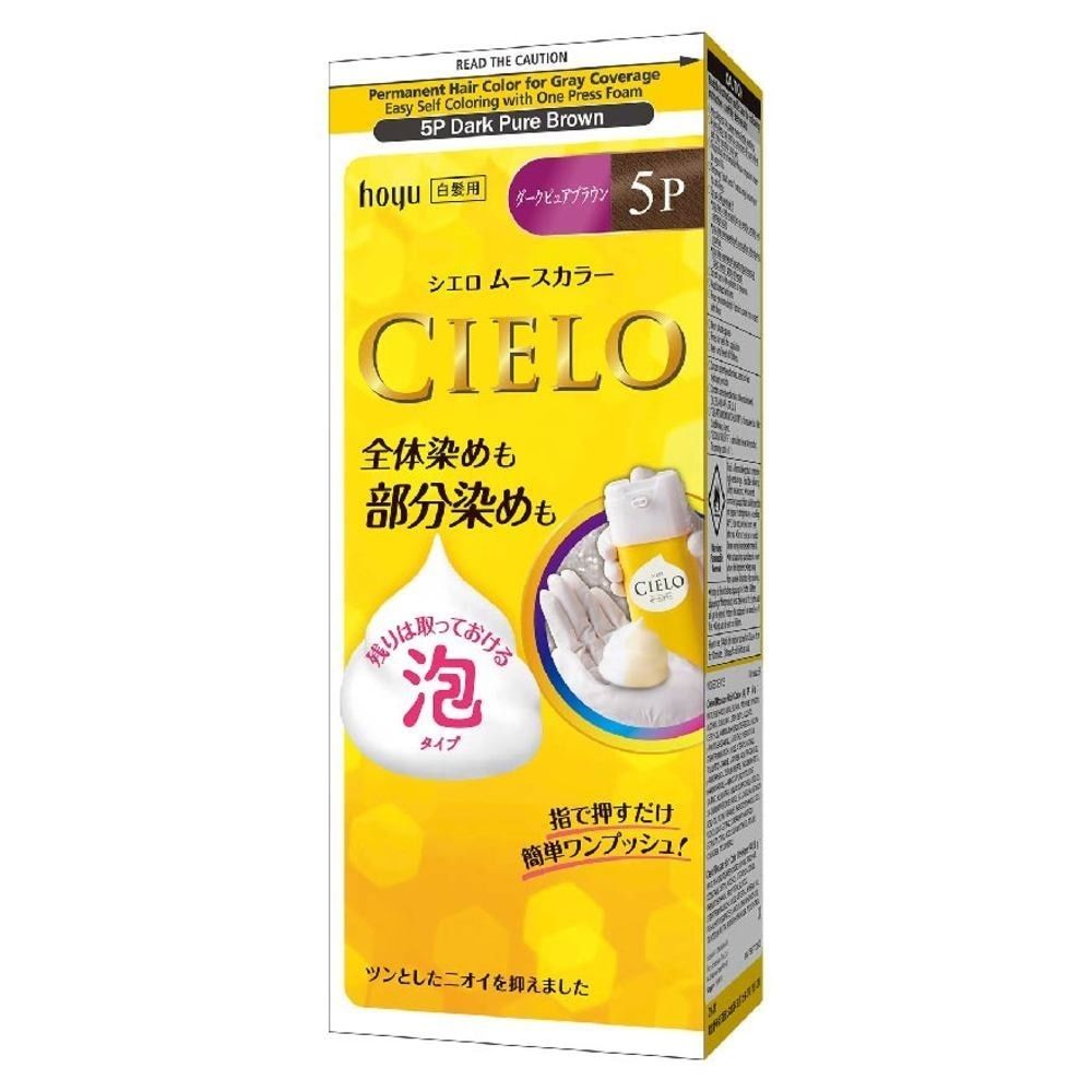 Hoyu Cielo Hair Mousse Color #5P Dark Pure Brown