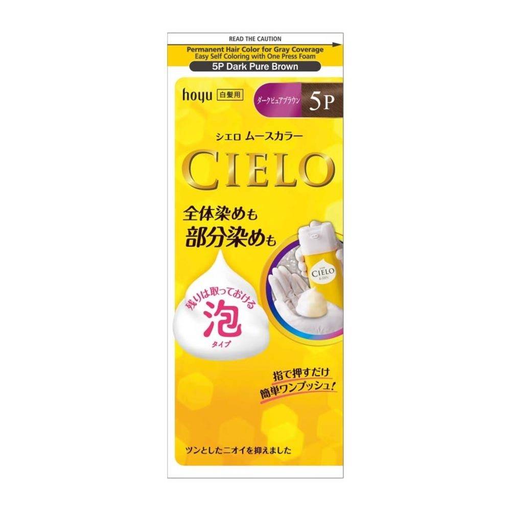Hoyu Cielo Hair Mousse Color #5P Dark Pure Brown