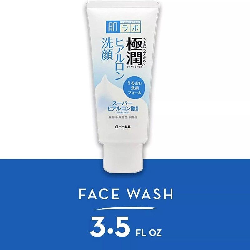 Rohto Hadalabo Gokujun Hyaluronic Cleansing Foam 100g
