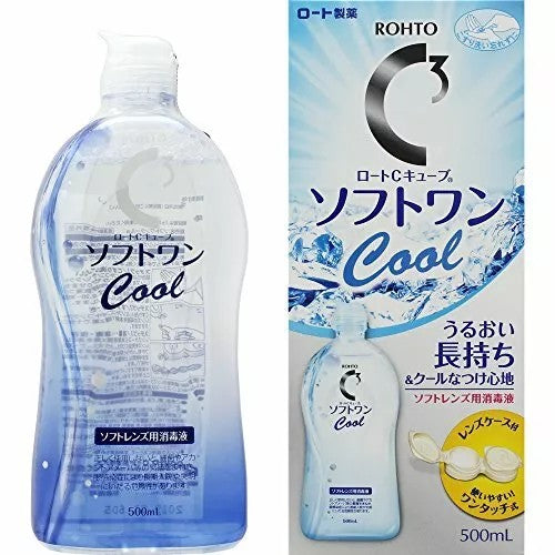 Rohto C3 C Cube Soft One Cool Contact Lens Solution 500ml