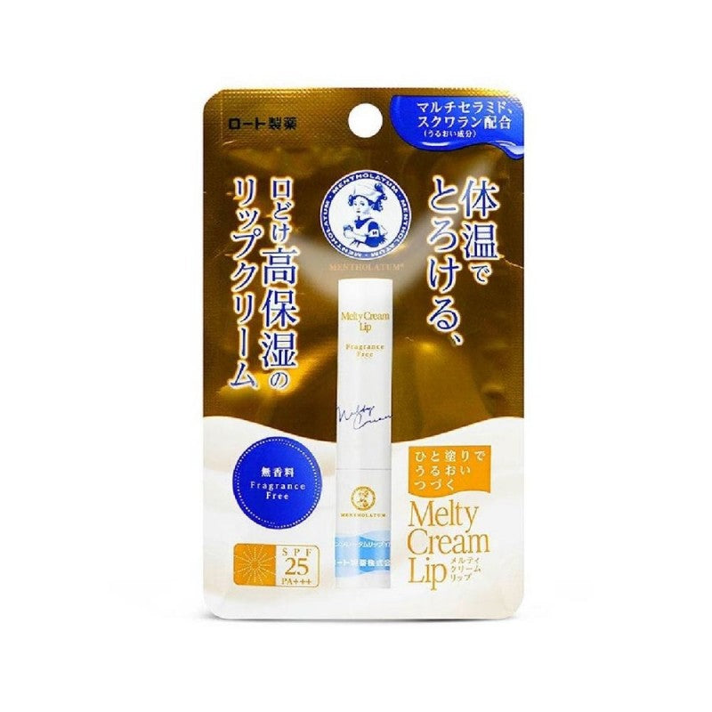 Rohto Mentholatum Melty Cream Lip Unscented 2.4g