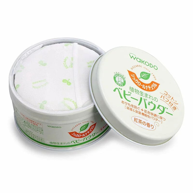 Wakodo Natural Baby Powder Tea Scent 120g