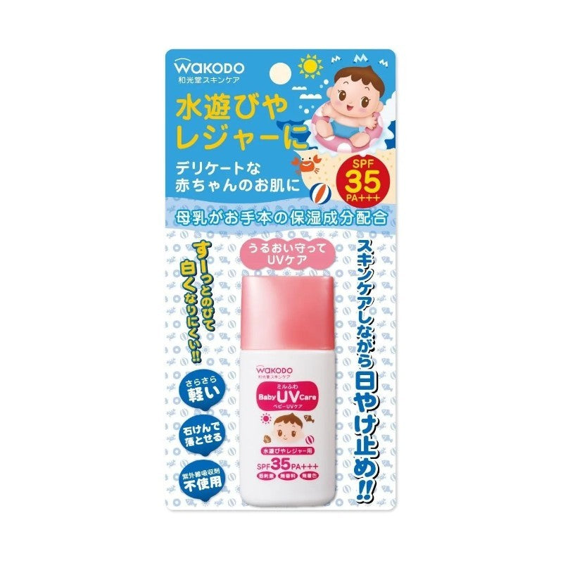 Wakodo Milk Fua Baby UV Care Sunscreen SPF35 PA+++ 30g
