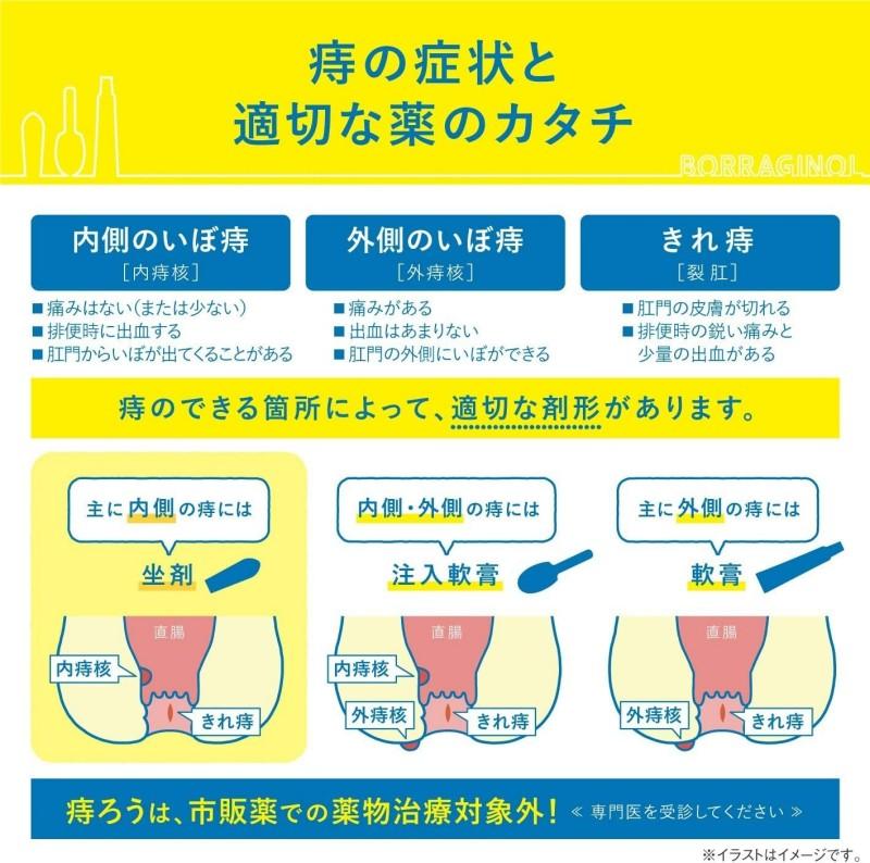 Amato Pharmaceutical Boraginol A Suppositories 30pcs