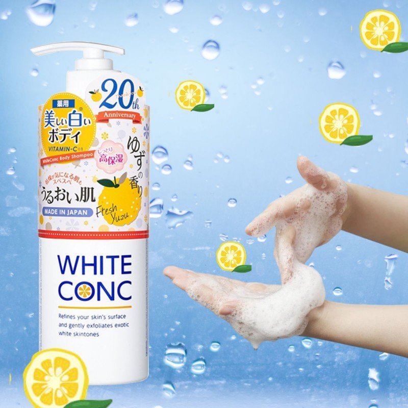 White Conc Body Shampoo Yuzu 600ml