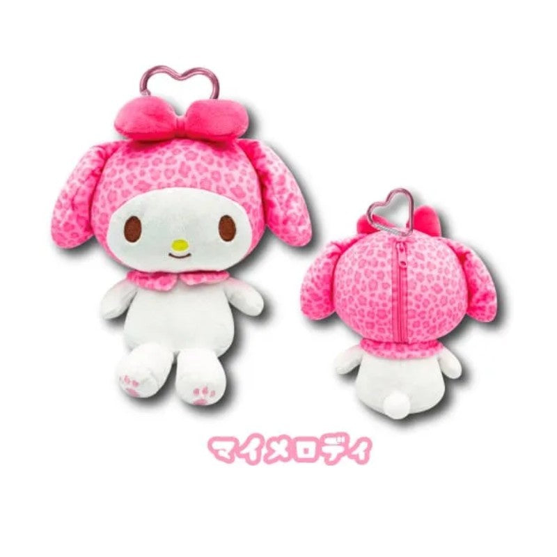 Sanrio Leopard Mascot Pouch with Carabiner My Melody