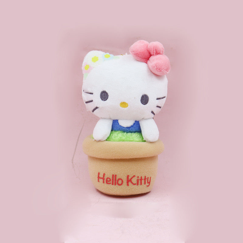 Sanrio Flower Pot Type Storage Bag Hello Kitty