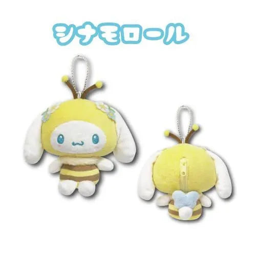 Hatakeyama Shoji Sanrio Mascot Holder Mini Plush Pouch Cinnamoroll Honey Bee