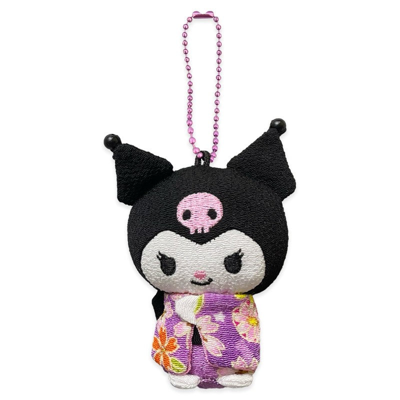 Sanrio Kimono Mascot Keychain Kuromi 8cm