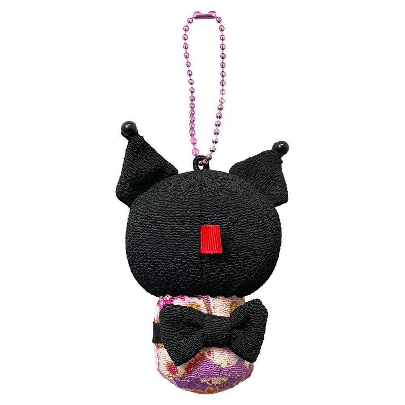 Sanrio Kimono Mascot Keychain Kuromi 8cm