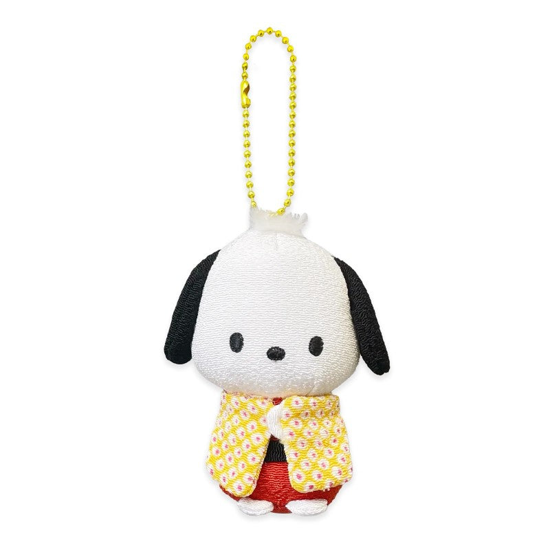Sanrio Kimono Chirimen Mascot Pochacco 8cm