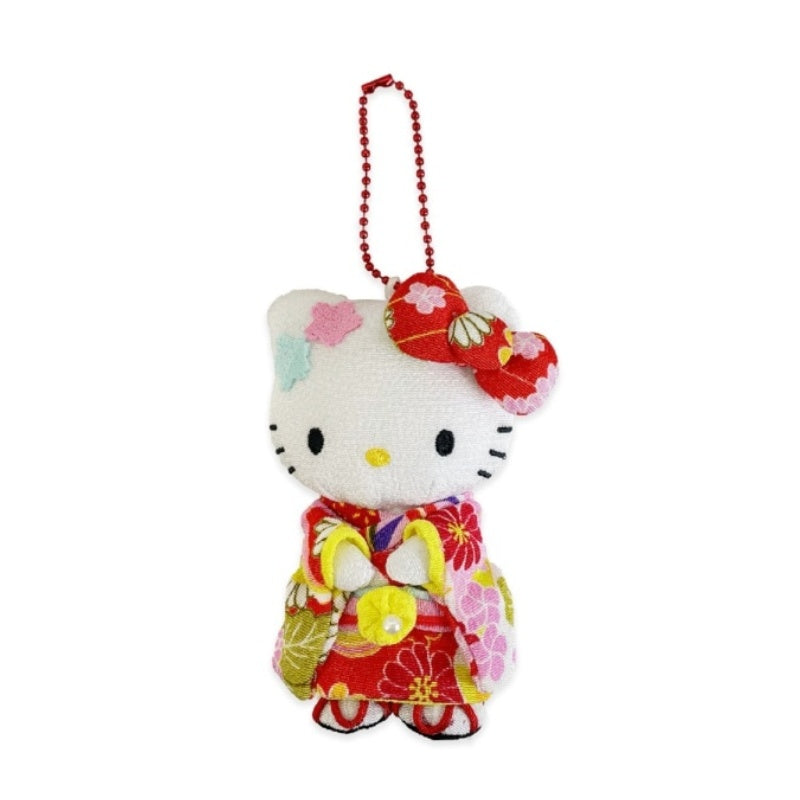 Sanrio Silk Kimono Mascot Keychain Hello Kitty
