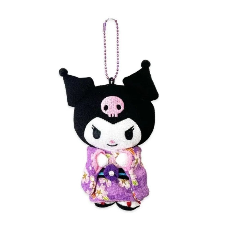 Sanrio Silk Kimono Mascot Keychain Kuromi