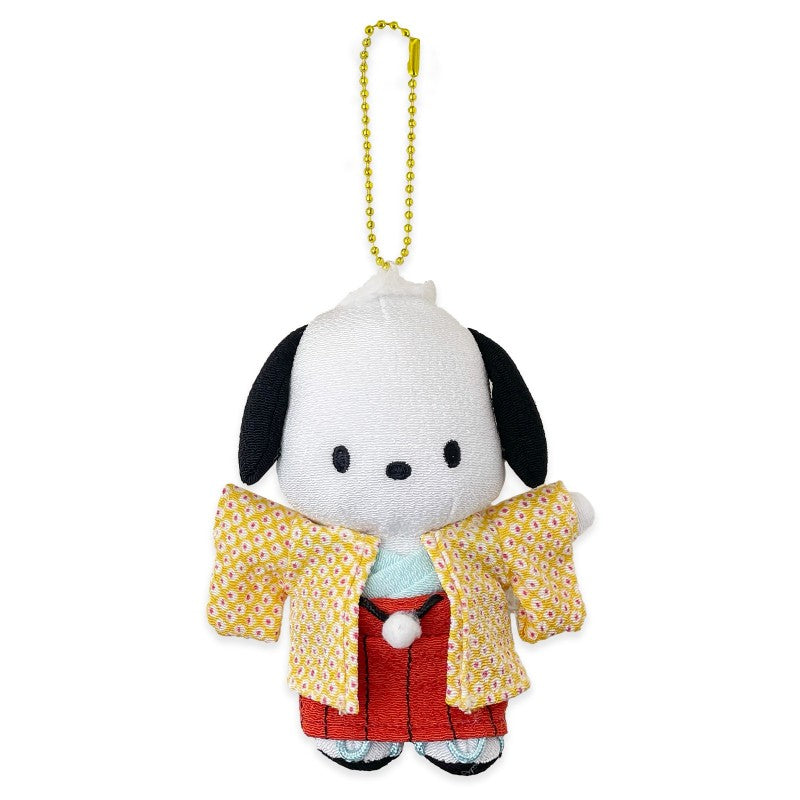 Sanrio Kimono Chirimen Mascot Pochacco 12cm