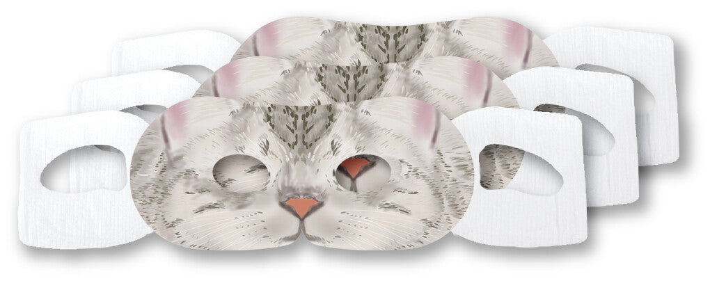 Honyaradoh Hot Eye Care Mask Cute Cat Lavender Scent 3pcs