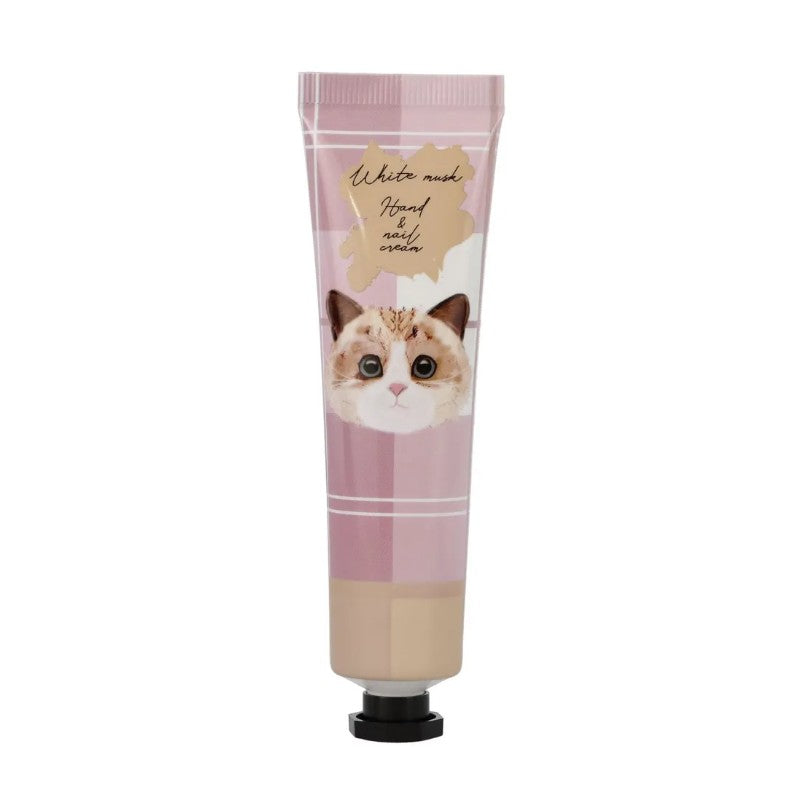 Honyaradoh Cat Print Hand Cream White Musk 30g