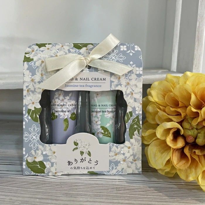 Honyaradoh Hand & Nail Cream Jasmine Tea Fragrance 2pcs