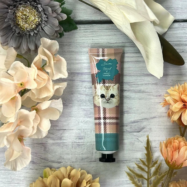 Honyaradoh虹雅堂猫咪图案保湿护手霜皂香 35g