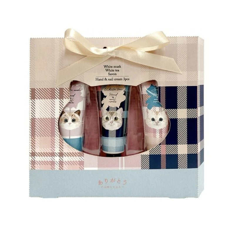 Honyaradoh虹雅堂猫咪保湿护手霜礼盒 10g*3