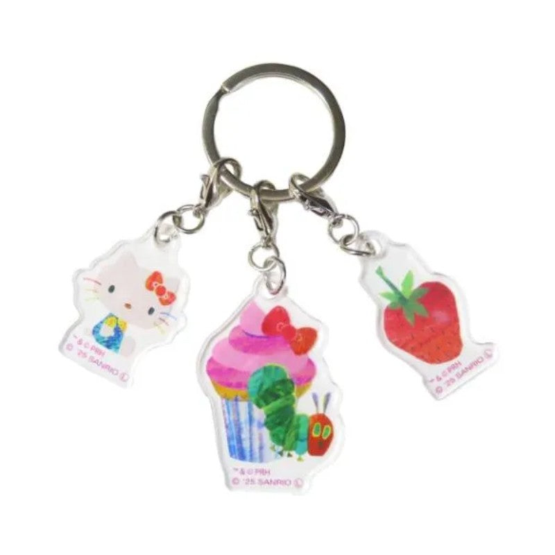 Sanrio x Hungry Caterpillar Acrylic Keychain Hello Kitty